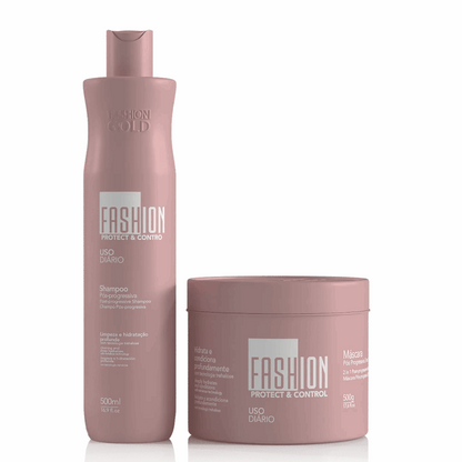 Combo Hidratação pós química Shampoo + Máscara 300g –  Fashion Gold