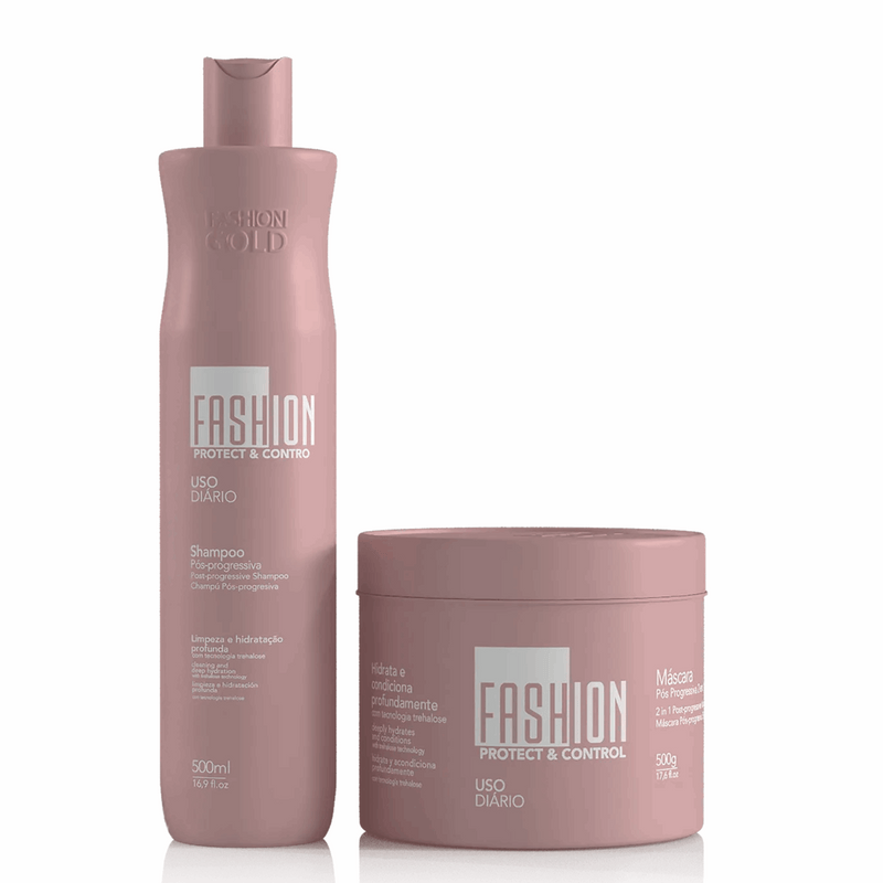 Combo Hidratação pós química Shampoo + Máscara 300g –  Fashion Gold