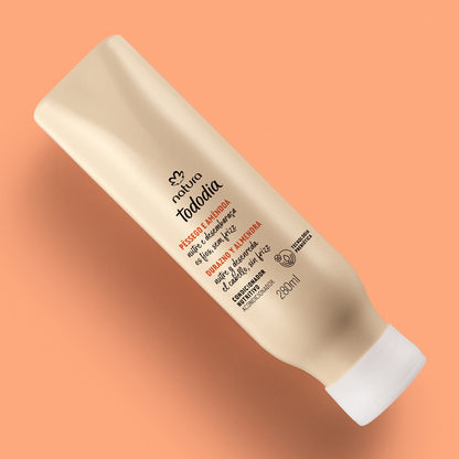 Condicionador Nutritivo Tododia Pêssego e Amêndoa 280ml – Vegano, Nutre e Reduz o Frizz