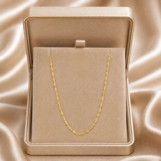 Cordão Singapura Feminino Ouro 18K – 40cm