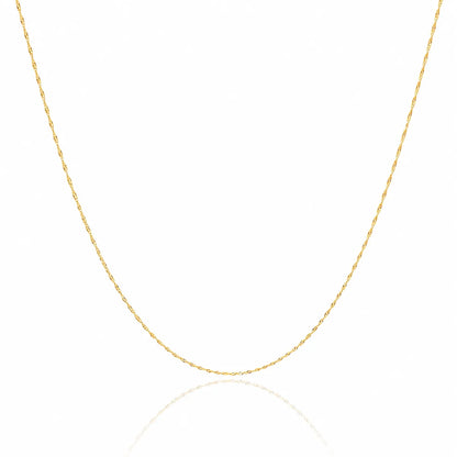 Cordão Singapura Feminino Ouro 18K – 40cm