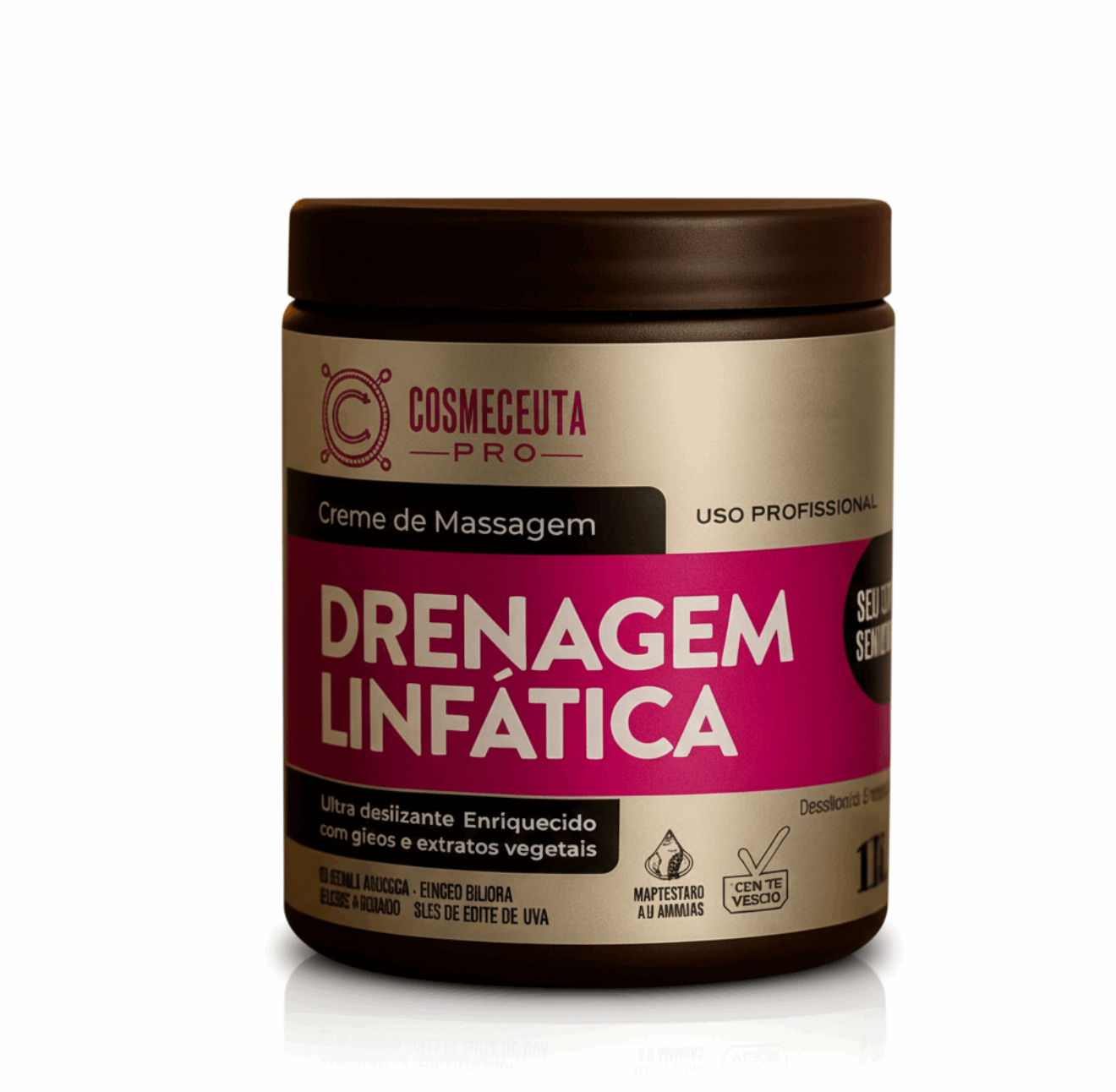 Creme de Massagem Drenagem Linfática 1kg