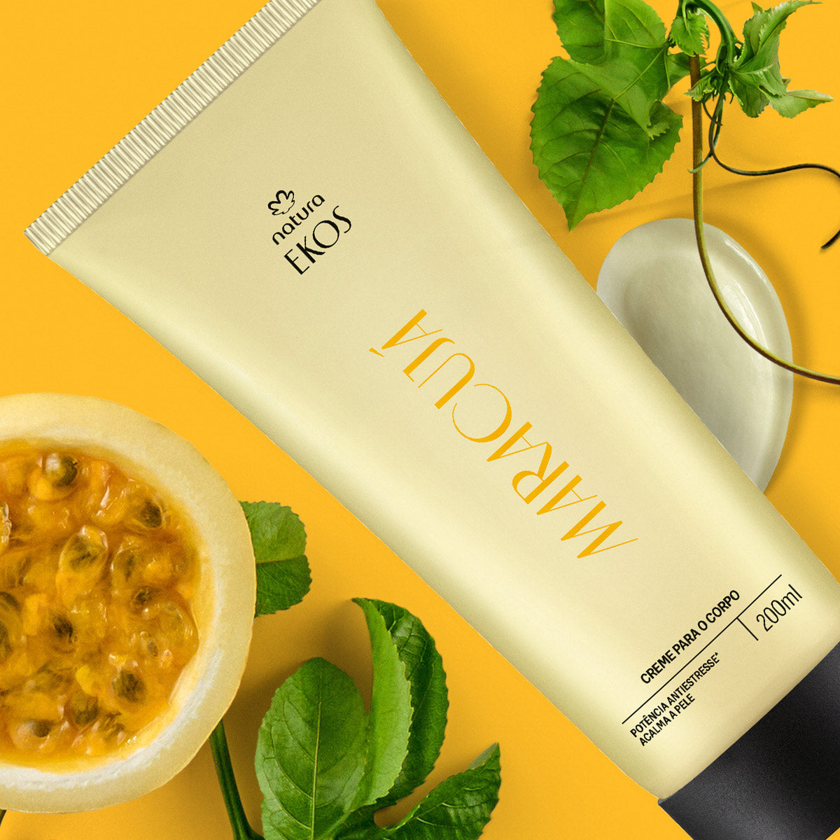 Creme Desodorante Hidratante para o Corpo Ekos Maracujá 200 ml