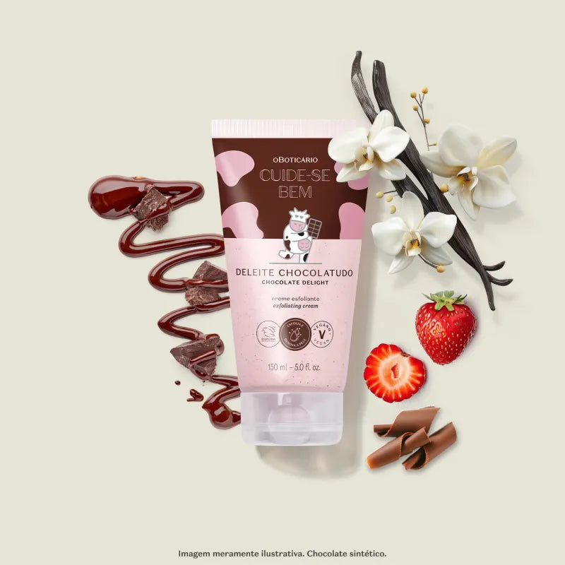 Creme Esfoliante Corporal Cuide-se Bem Deleite Chocolatudo 150 ml
