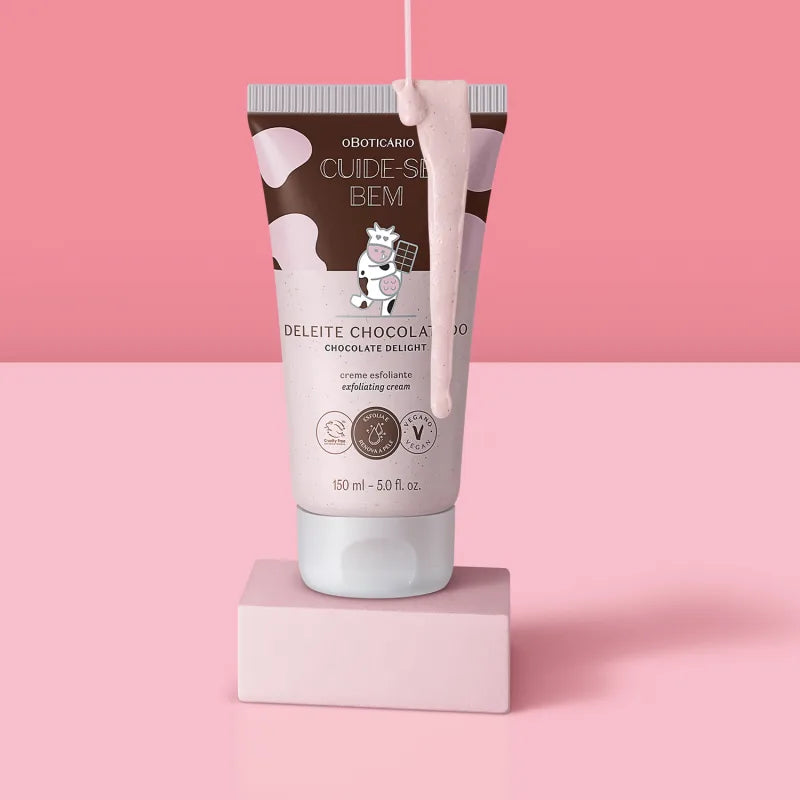 Creme Esfoliante Corporal Cuide-se Bem Deleite Chocolatudo 150 ml