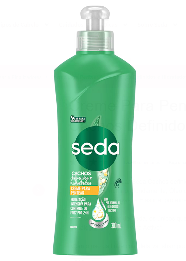 Creme para Pentear Seda Cachos Definidos e Hidratados 300ml
