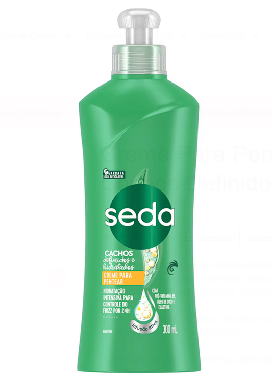 Creme para Pentear Seda Cachos Definidos e Hidratados 300ml