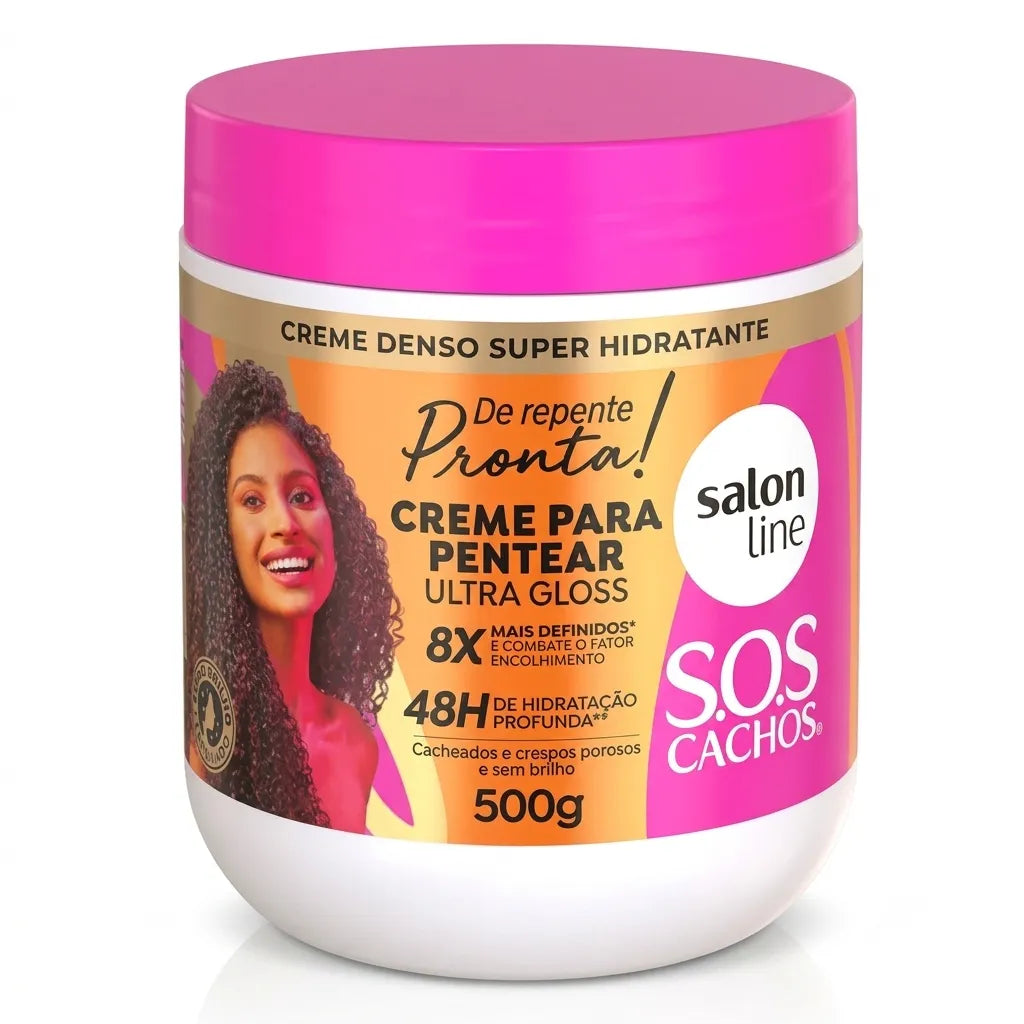 Creme Para Pentear Ultra Gloss De Repente Pronta 500g – Salon Line