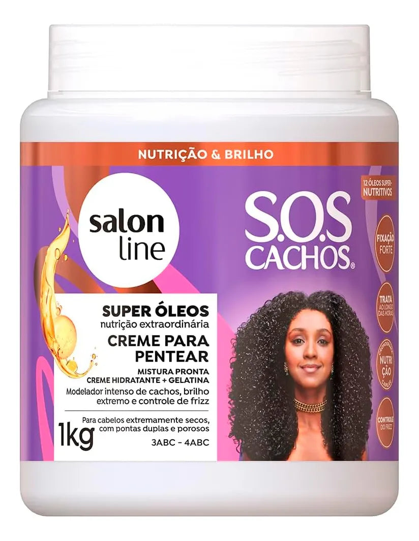 Creme de Pentear Super Óleos S.O.S Cachos – 1kg