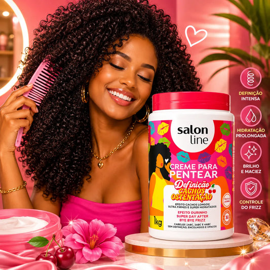 Creme para Pentear Definição Cachos Ostentação 1kg – Salon Line