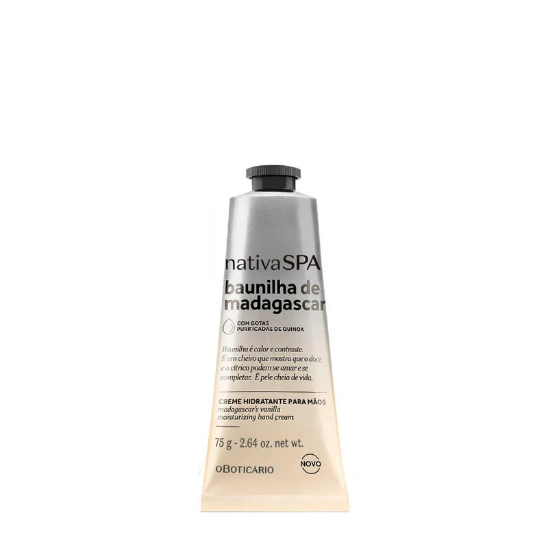 Creme de Mãos Nativa Spa Baunilha de Madagascar – 75g – O Boticário