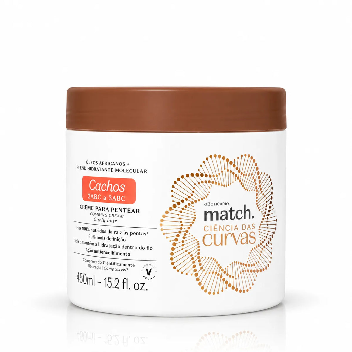 Creme para Pentear Cachos Match Ciências das Curvas 450ml – O Boticário