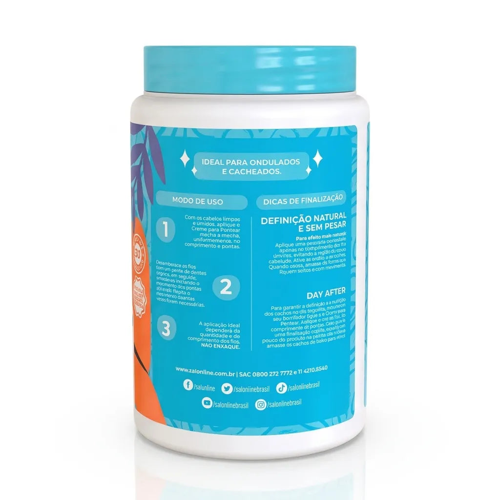 Creme para Pentear Definição Natural Salon Line Cachos – 1kg