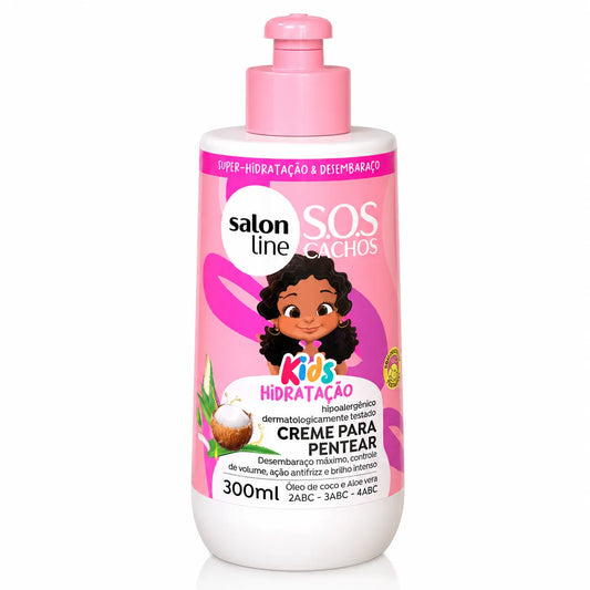 Creme para Pentear SOS Cachos Kids Hidratação 300ml – Salon Line