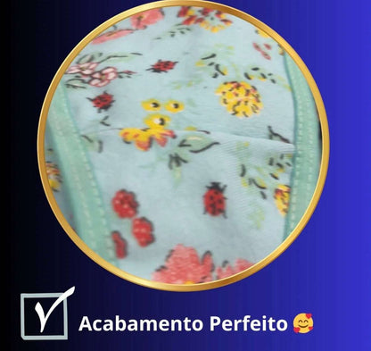 Kit 5 Calcinhas Cotton Premium com Cós de Elástico Grosso