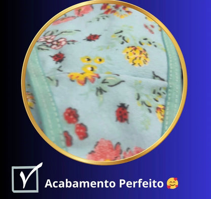 Kit 5 Calcinhas Cotton Premium com Cós de Elástico Grosso