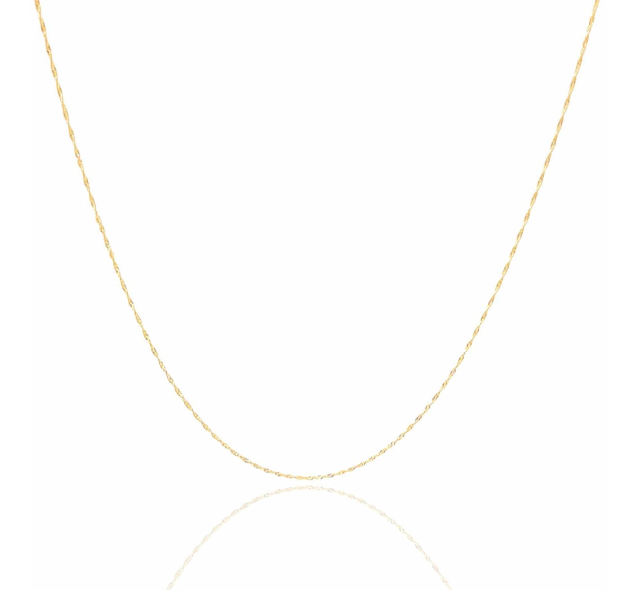 Cordão Singapura Feminina Ouro 18k – 40cm