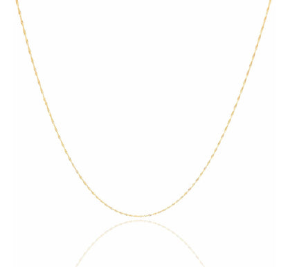 Cordão Singapura Feminina Ouro 18k – 40cm