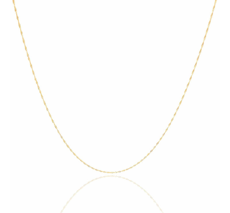 Cordão Singapura Feminina Ouro 18k