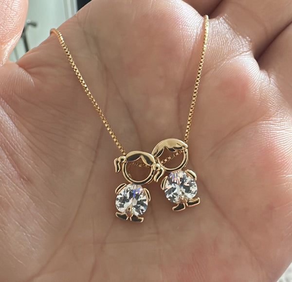 Colar casal filhos