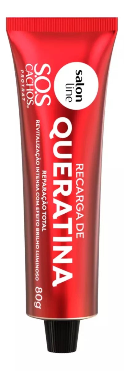 Keratin Recharge Total Repair - Recarga Queratina Salon Line Sos Cachos Reparação Total 80g