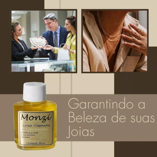 Monzi Plated Gold-Plated Cleaner 35ml – Care for Your Jewelry with Efficiency