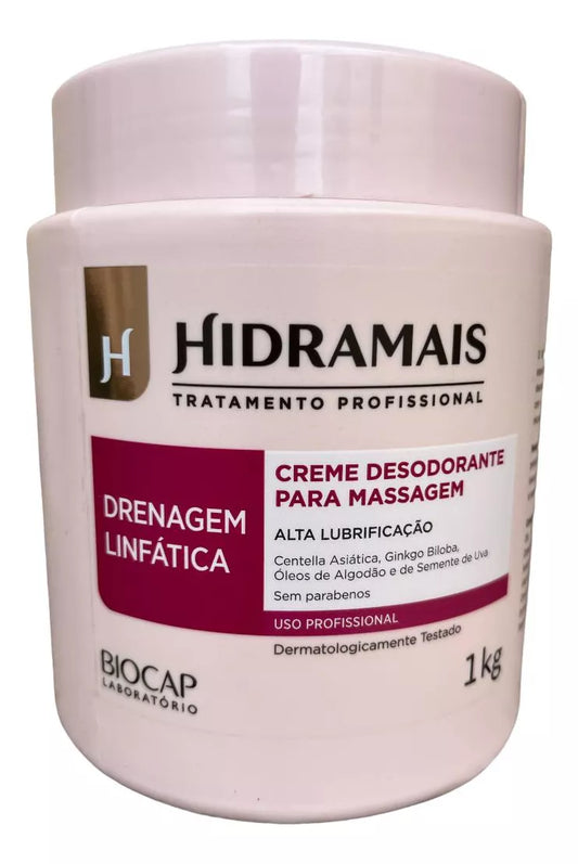 Creme Desodorante Hidramais Massagem Linfática 1 Kg