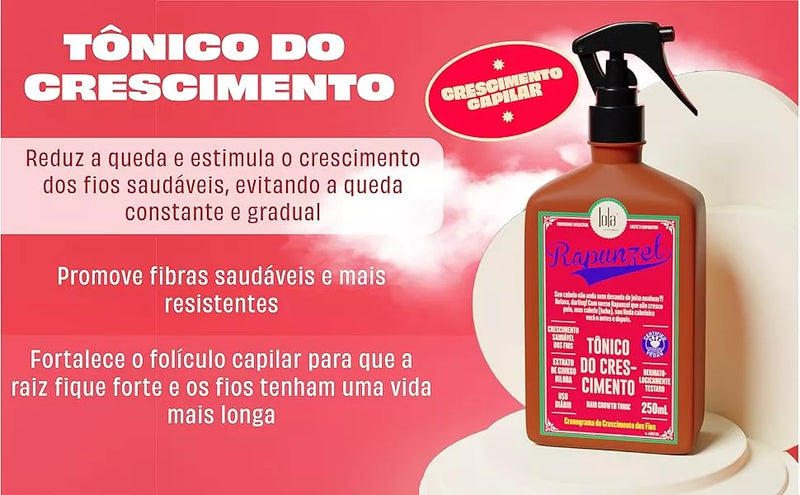 Spray Rapunzel Tônico Capilar 250ml Lola