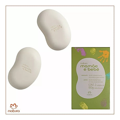 Natura Mamãe e Bebê – Sabonete em Barra (2 unidades, 100g cada)