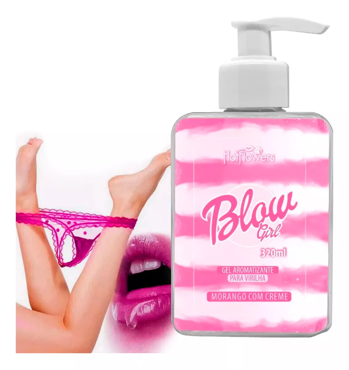 Blow Girl – Gel Beijável com Aroma de Creme de Morango 320ml