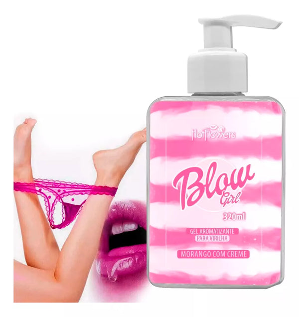 Blow Girl Gel Aromatizante Virilha Morango Com Creme