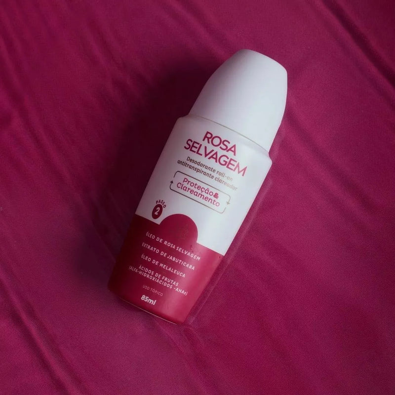 Wild Rose Deodorant 85ml - Rosa Selvagem Desodorante Antitranspirante Clareador Axilas