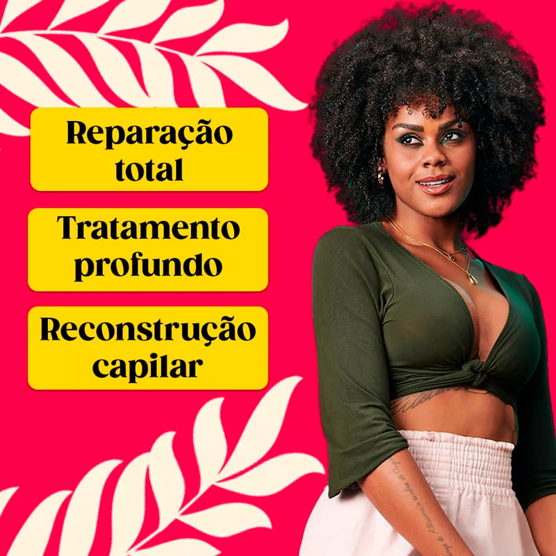 Keratin Recharge Total Repair - Recarga Queratina Salon Line Sos Cachos Reparação Total 80g