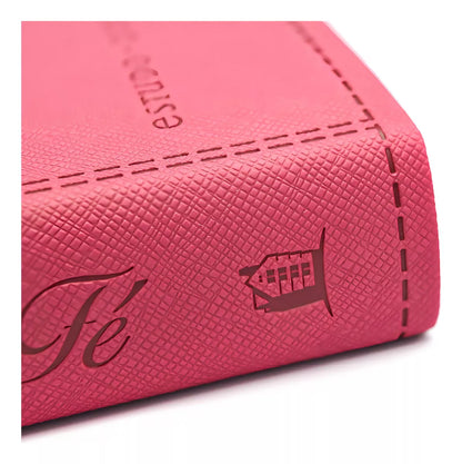 Bíblia da Mulher de Fé NVI – Capa de Luxo Couro Soft Rosa