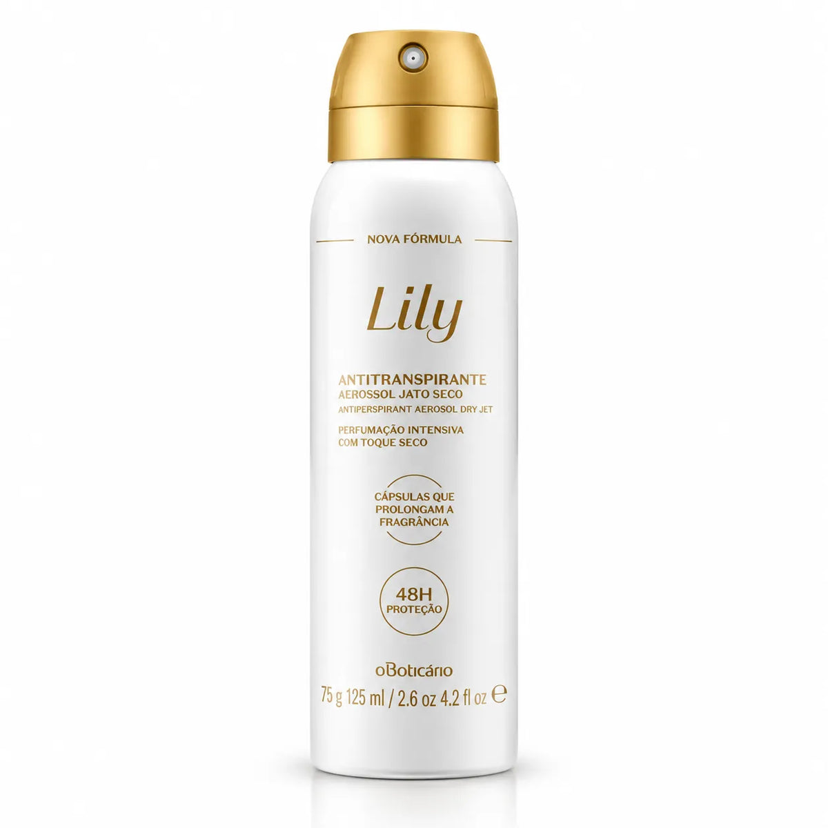 Desodorante Antitranspirante Aerosol Lily 75g/125ml – O Boticário