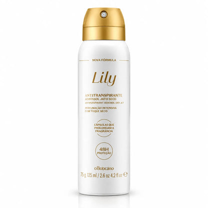 Desodorante Antitranspirante Aerosol Lily 75g/125ml – O Boticário