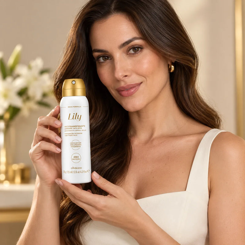Desodorante Antitranspirante Aerosol Lily 75g/125ml – O Boticário
