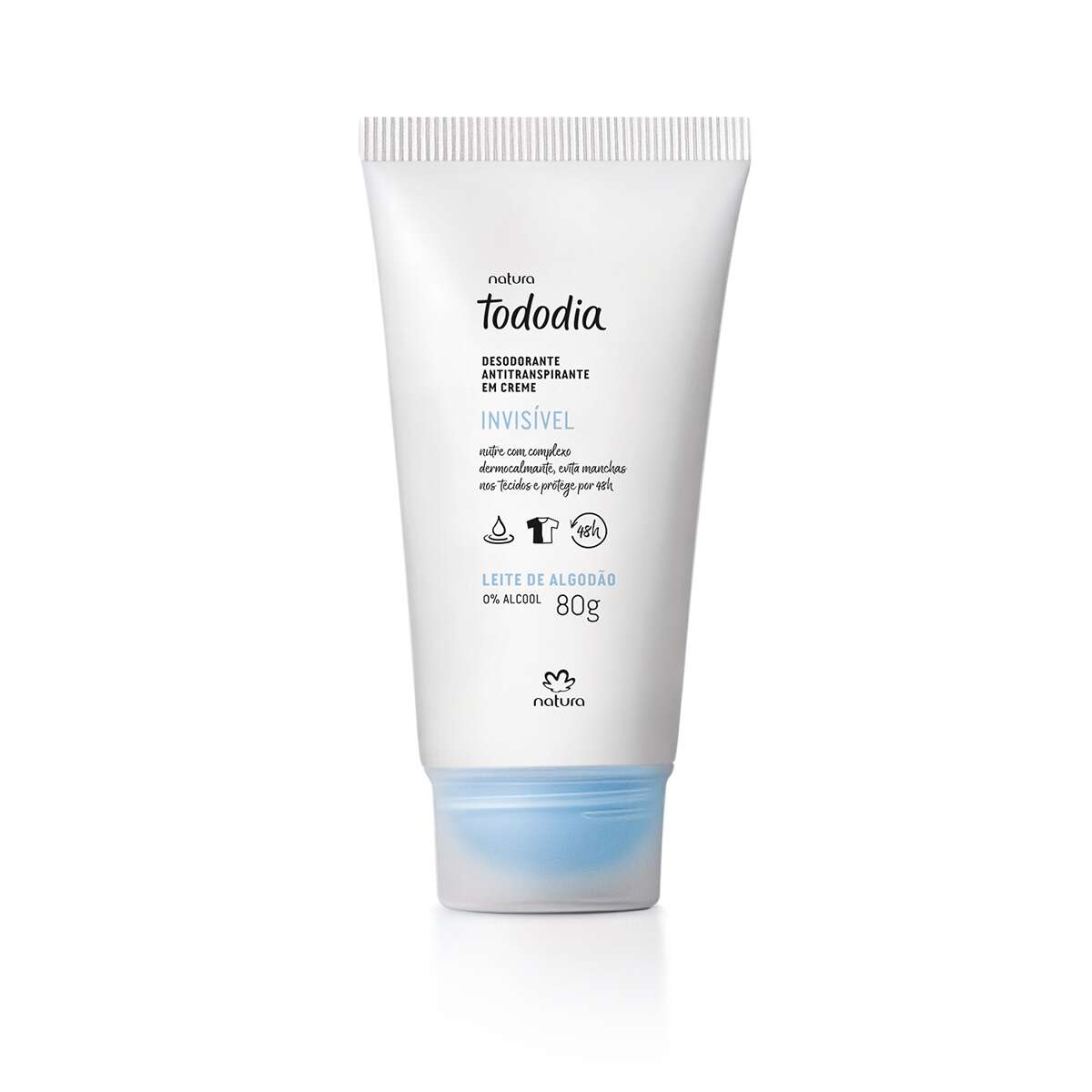 Desodorante Antitranspirante em Creme Tododia Leite de Algodão 80g – Natura