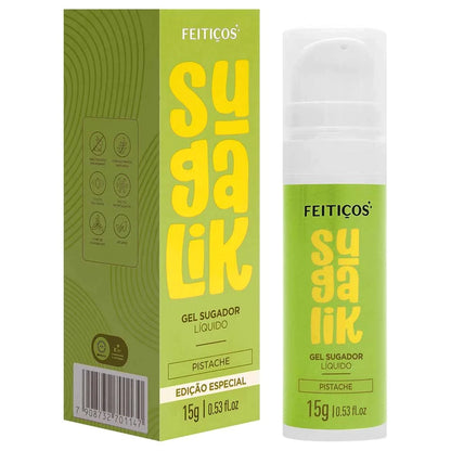 SugaLik – Gel Excitante Beijável Unissex Sabor Pistache