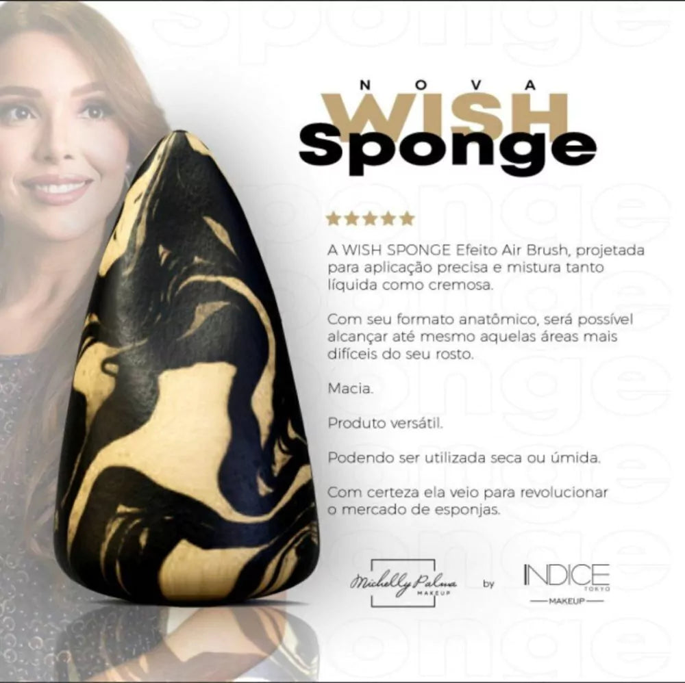 Esponja de Maquiagem Wish Air Brush – Michelly Palma
