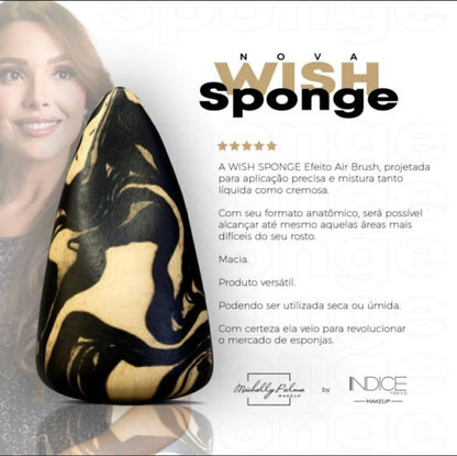 Esponja de Maquiagem Wish Air Brush – Michelly Palma