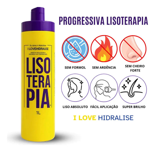 Escova Progressiva Lisoterapia Orgânica Hidralise 1 L