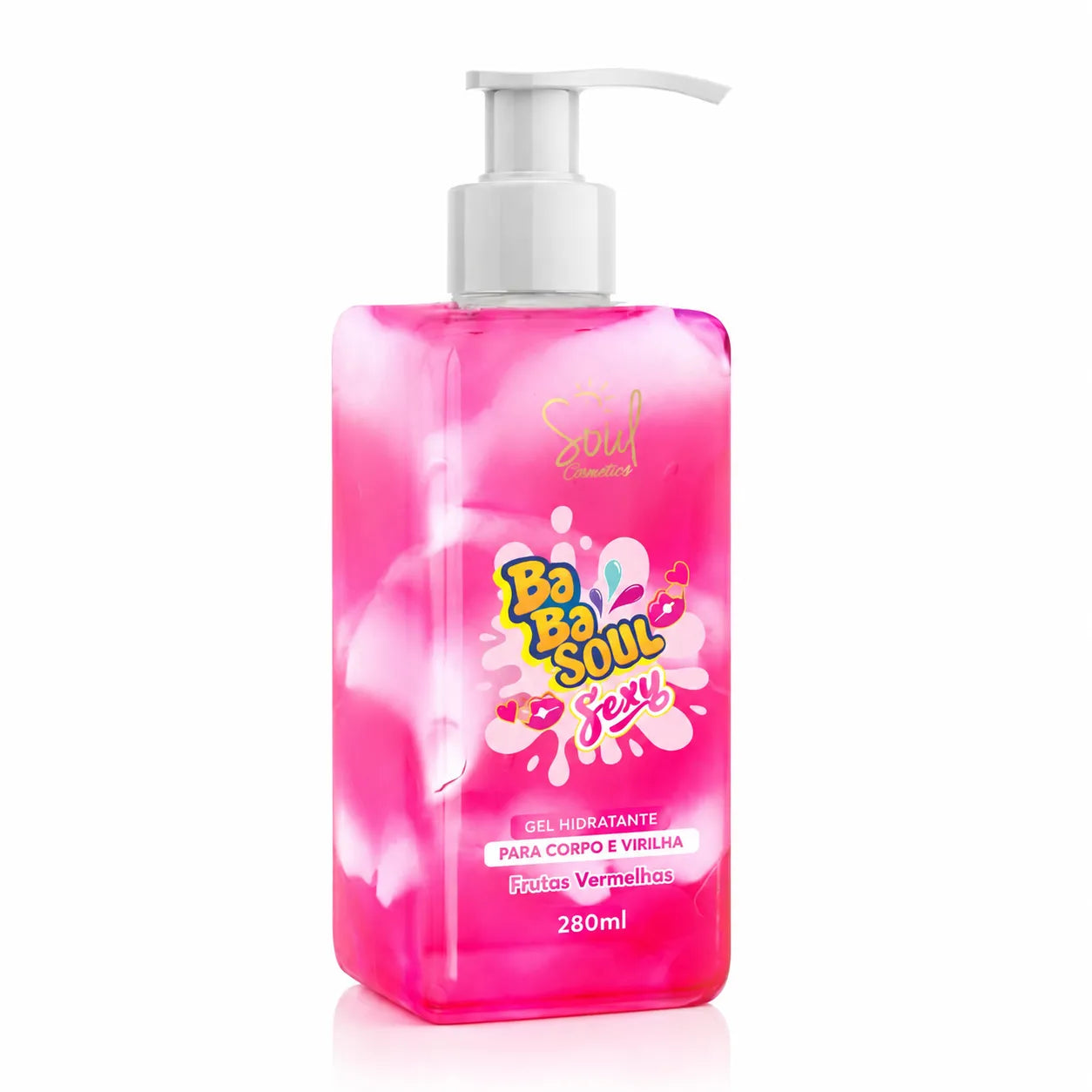 Gel Beijável Hidratante Babasoul Sexy Frutas Vermelhas 280ml