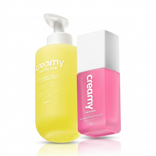 Kit Skincare Creamy – Limpeza + Cuidado Diário Completo