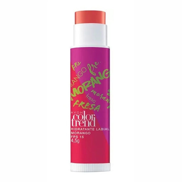 Hidratante Labial Morango FPS 15 Color Trend Avon – Lábios Hidratados e Protegidos