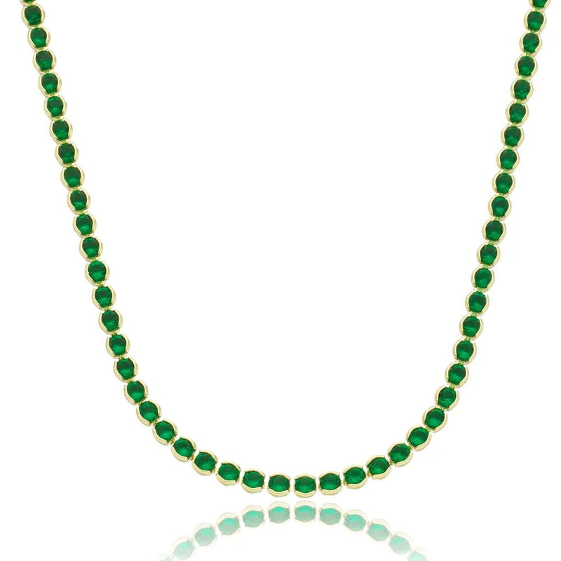 Three-Piece Set: Choker, Earrings, and Ring with Emerald Stones