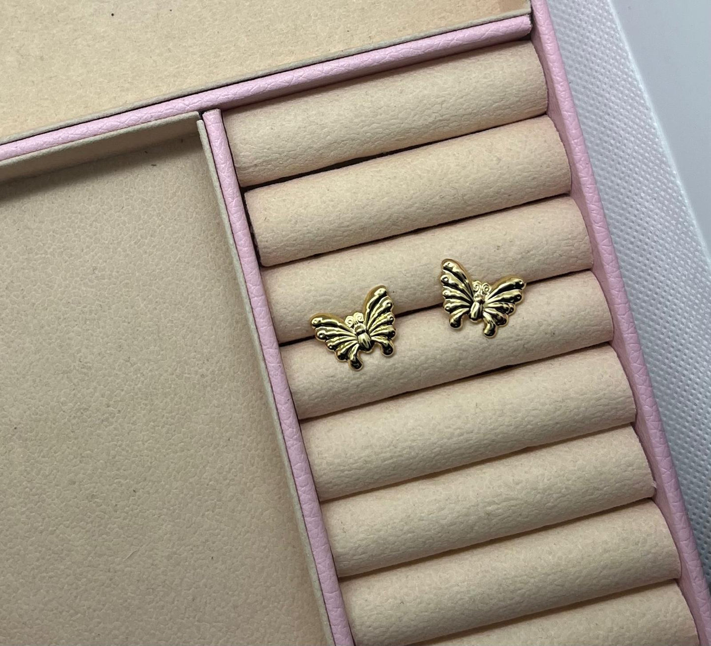 Gold Butterfly Earrings