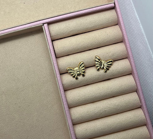 Gold Butterfly Earrings
