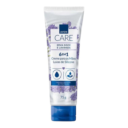 Avon Care Creme Protetor para Mãos Luvas de Silicone Erva Doce e Lavanda – Avon