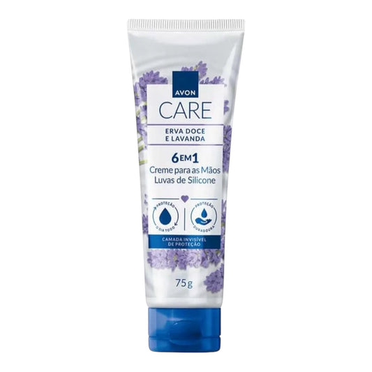 Avon Care Creme Protetor para Mãos Luvas de Silicone Erva Doce e Lavanda – Avon